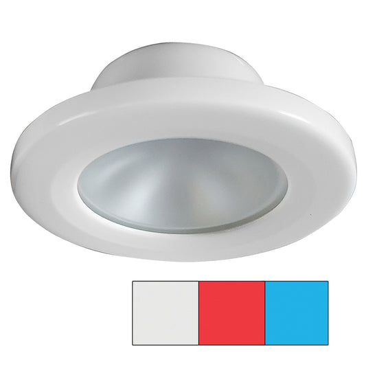 i2Systems Apeiron A3120 Screw Mount Light - Red, Cool White & Blue - White Finish - Lear Outdoors