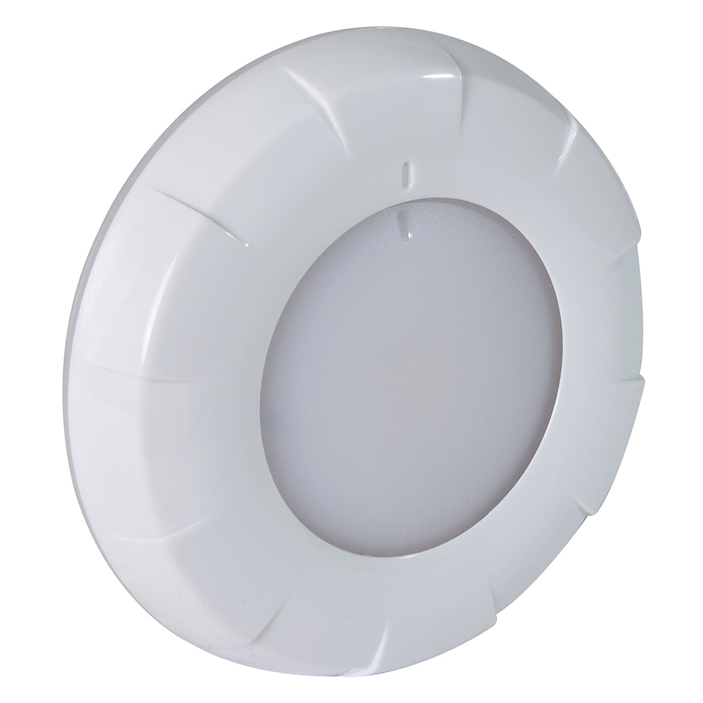 Lumitec Aurora LED Dome Light - White Finish - White/Blue Dimming - Lear Outdoors