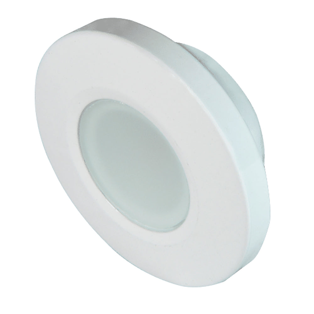 Lumitec Orbit - Flush Mount Down Light - White Finish - 4-Color Blue/Red/Purple/White Non Dimming - Lear Outdoors