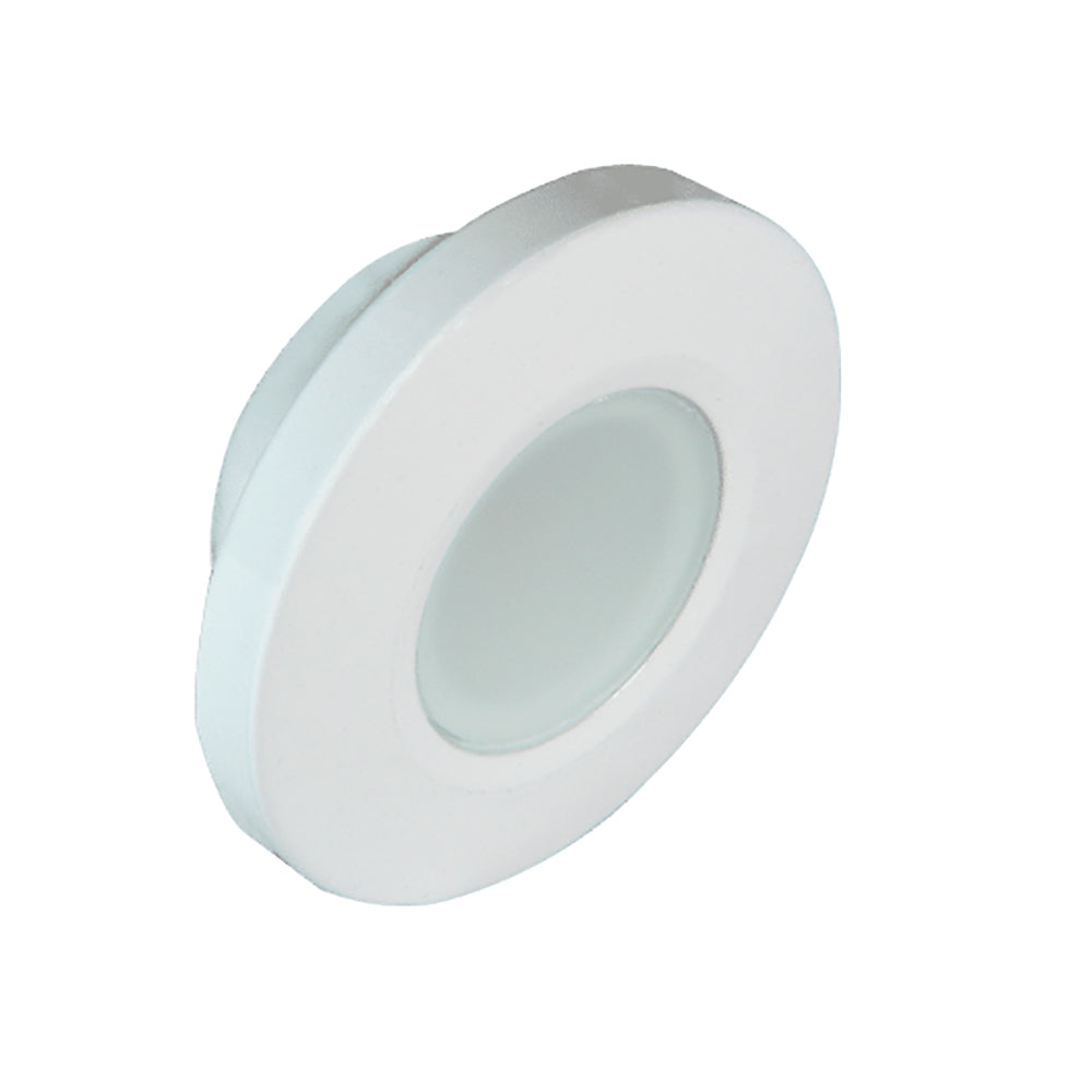 Lumitec Orbit - Flush Mount Down Light - White Finish - 2-Color Blue/White Dimming - Lear Outdoors