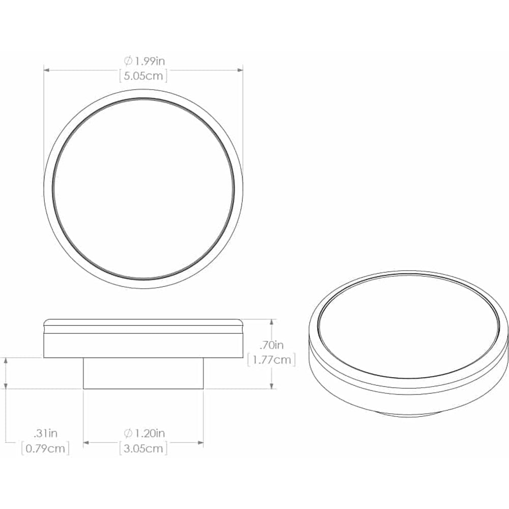 Lumitec Halo - Flush Mount Down Light - White Finish - White Non-Dimming - Lear Outdoors