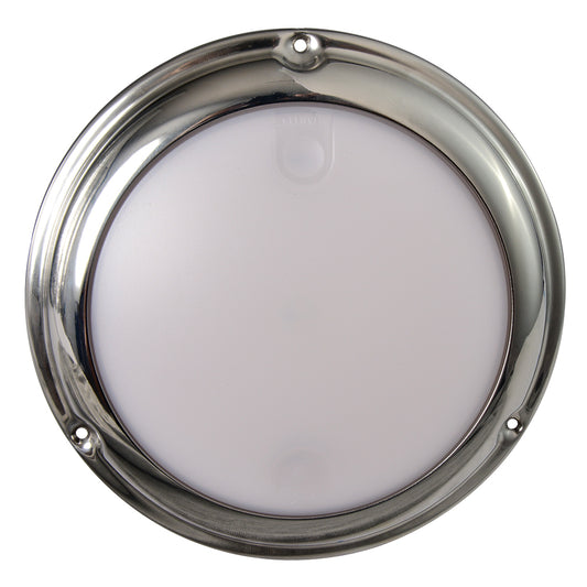 Lumitec TouchDome - Dome Light - Polished SS Finish - 2-Color White/Blue Dimming - Lear Outdoors