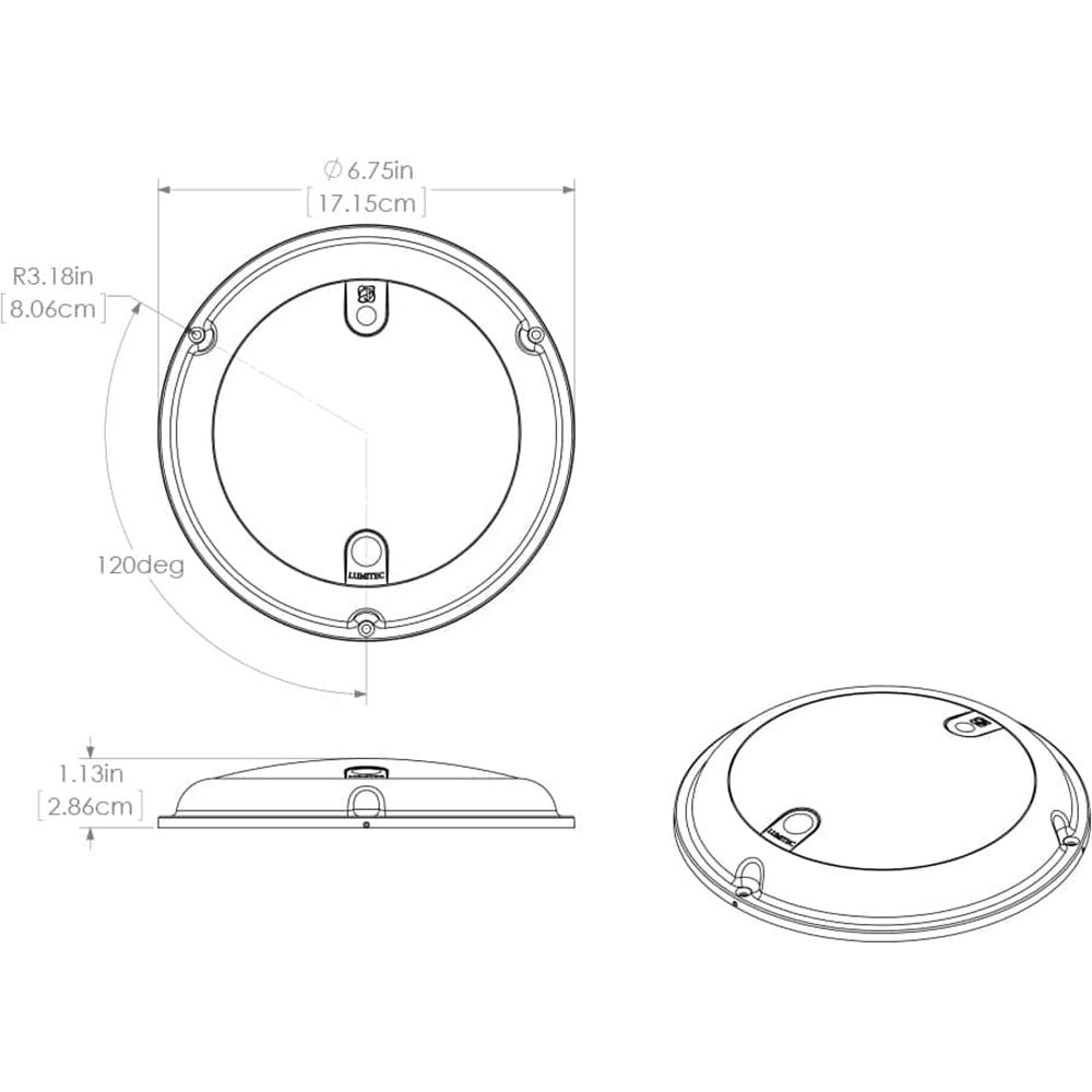 Lumitec TouchDome - Dome Light - Polished SS Finish - 2-Color White/Red Dimming - Lear Outdoors