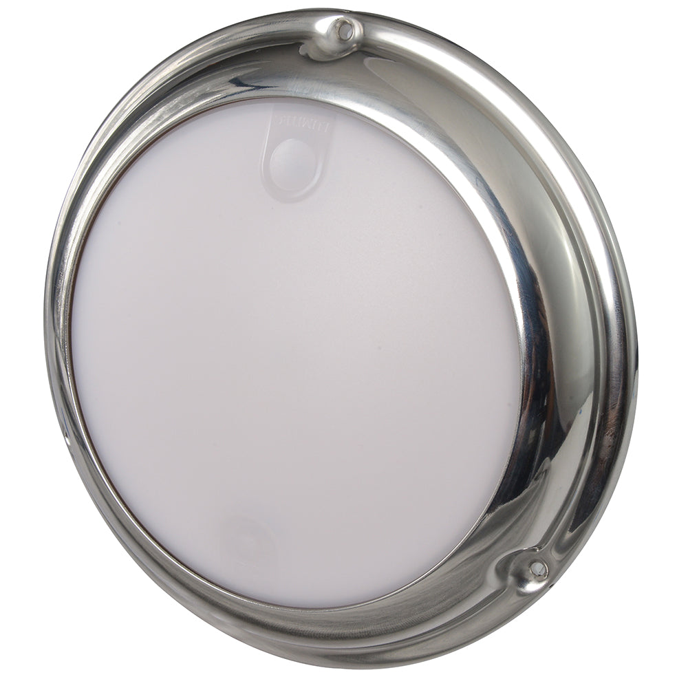 Lumitec TouchDome - Dome Light - Polished SS Finish - 2-Color White/Red Dimming - Lear Outdoors