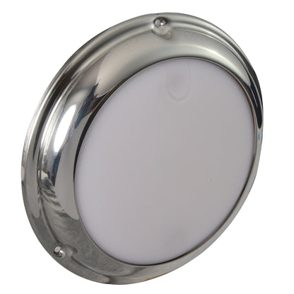 Lumitec TouchDome - Dome Light - Polished SS Finish - 2-Color White/Red Dimming - Lear Outdoors