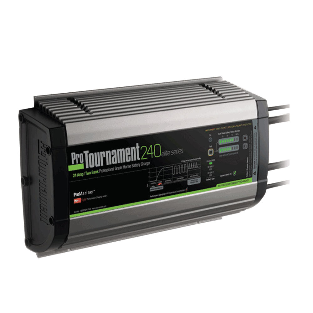 ProMariner ProTournament 240 elite Dual Charger - 24 Amp, 2 Bank - Lear Outdoors