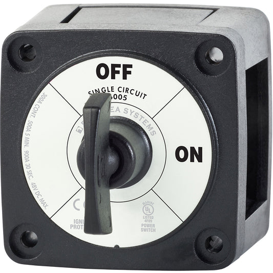 Blue Sea 6005200 Battery Switch Single Circuit ON-OFF - Black - Lear Outdoors