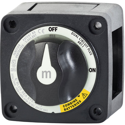 Blue Sea 6011200 m-Series Battery Switch Dual Circuit Plus - Black - Lear Outdoors