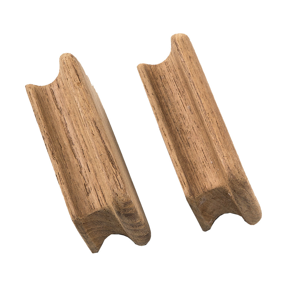 Whitecap Teak Rectangular Drawer Knob - 2-3/4"L - 2 Pack