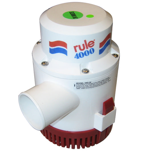 Rule 4000 Non-Automatic Bilge Pump - 24V - Lear Outdoors