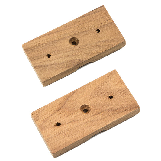 Whitecap Teak Rod Storage Rack Mounting Brackets - Pair