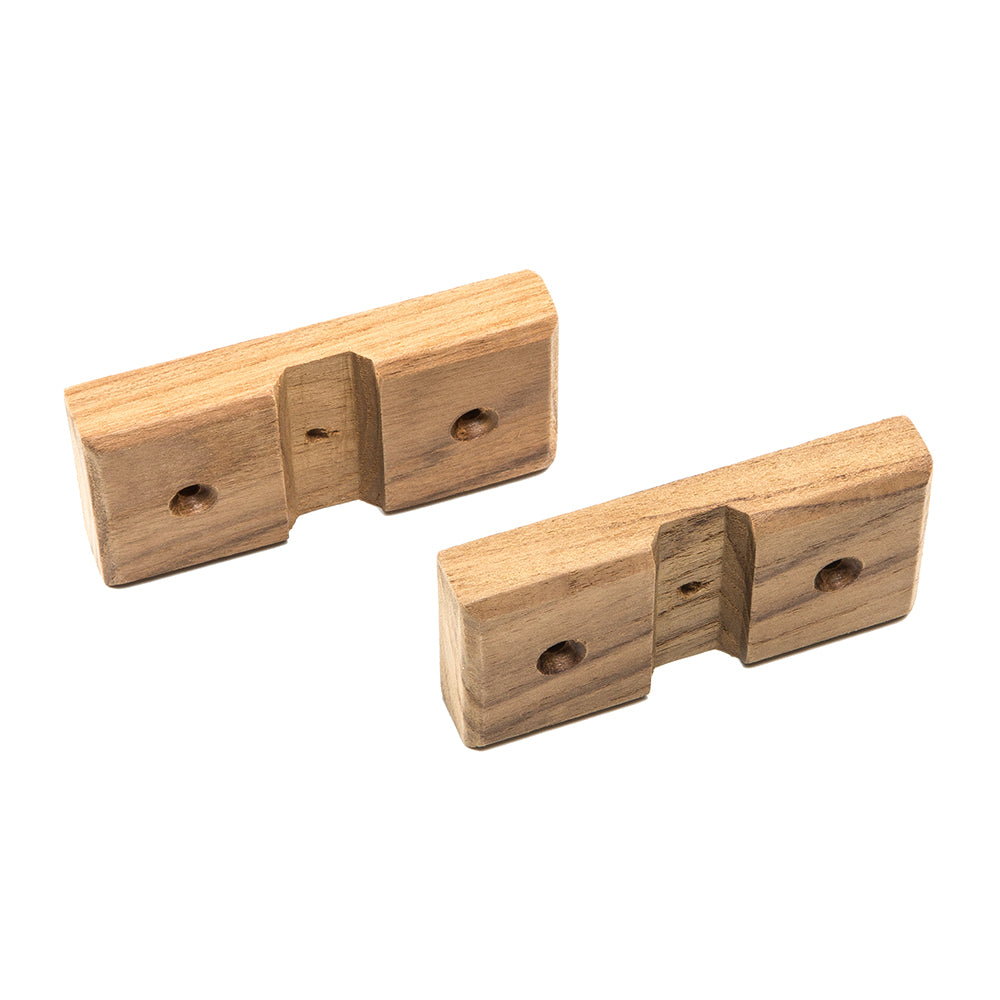 Whitecap Teak Rod Storage Rack Mounting Brackets - Pair