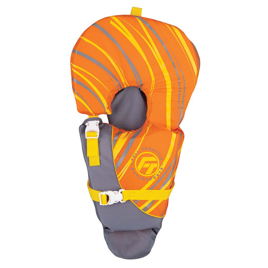 Full Throttle Baby-Safe Vest - Infant to 30lbs - Orange/Grey - Lear Outdoors