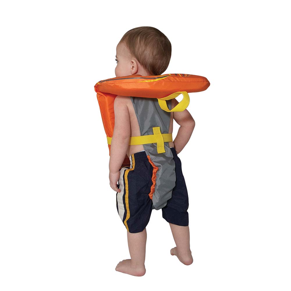 Full Throttle Baby-Safe Vest - Infant to 30lbs - Orange/Grey - Lear Outdoors