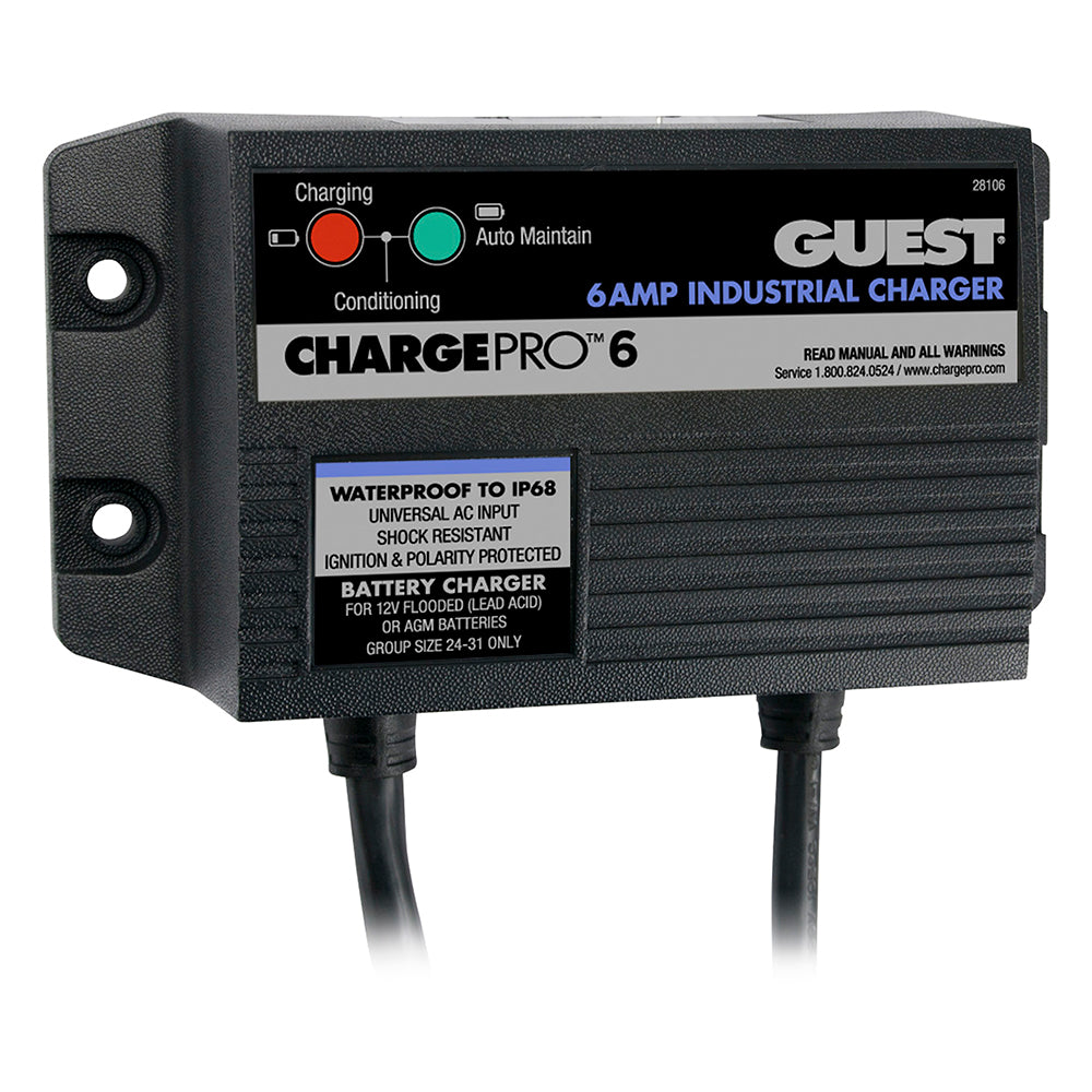 Guest 6A/12V 1 Bank 120V Input On-Board Battery Charger - Lear Outdoors