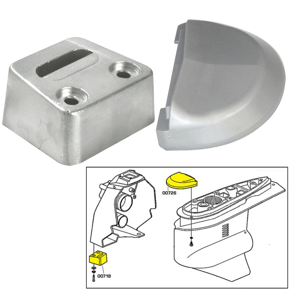 Tecnoseal Anode Kit w/Hardware - Volvo SX - Zinc - Lear Outdoors