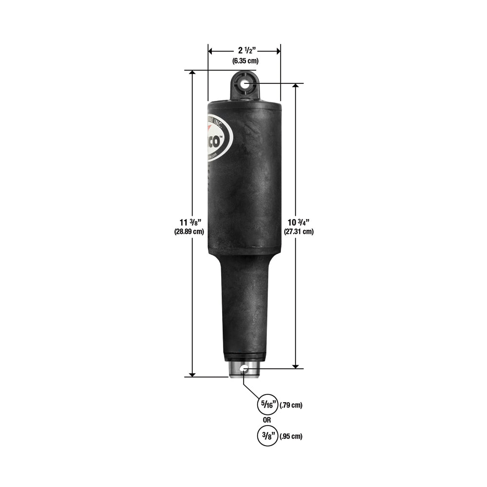 Lenco 101XD Extreme Duty Actuator - 12V - 2-1/4" Stroke w/Hardware