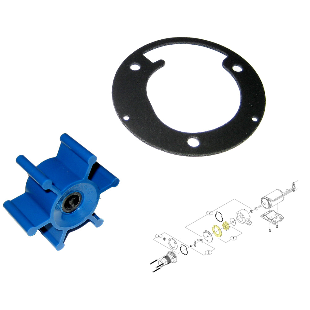 Shurflo by Pentair Macerator Impeller Kit f/3200 Series - Includes Gasket - Lear Outdoors