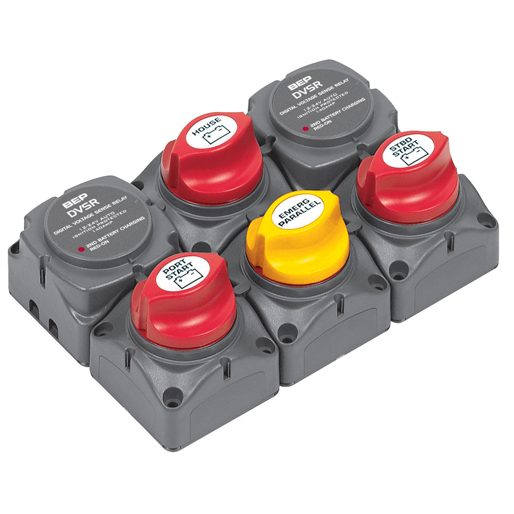 BEP Battery Distribution Cluster f/Twin Outboard Engines w/Three Battery Banks - Lear Outdoors