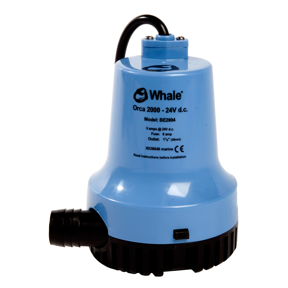 Whale Orca 2000 GPH Submersible Bilge Pump 12V - Lear Outdoors