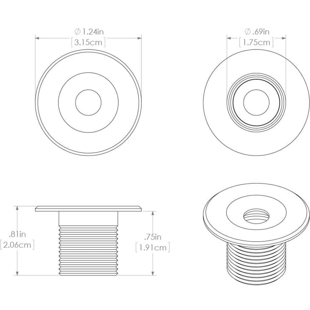 Lumitec Echo Courtesy Light - Brushed Housing - White Light