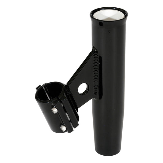 Lee's Clamp-On Rod Holder - Black Aluminum - Vertical Mount - Fits 1.660 O.D. Pipe