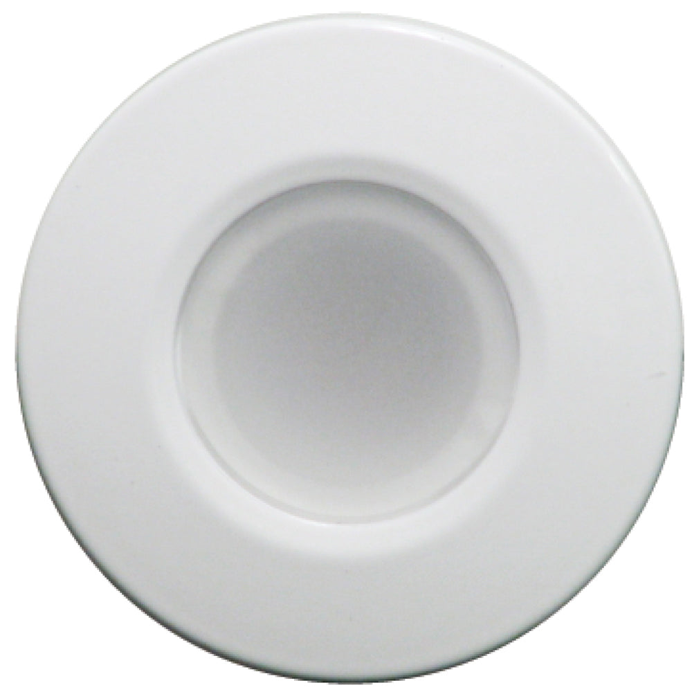 Lumitec Orbit Flush Mount Down Light - Blue Non-Dimming, Red Non-Dimming & White Dimming w/White Housing - Lear Outdoors