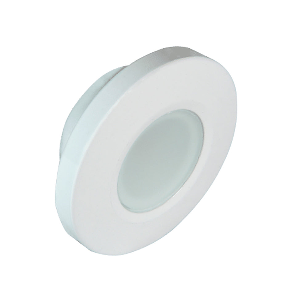 Lumitec Orbit Flush Mount Down Light - Blue Non-Dimming, Red Non-Dimming & White Dimming w/White Housing - Lear Outdoors