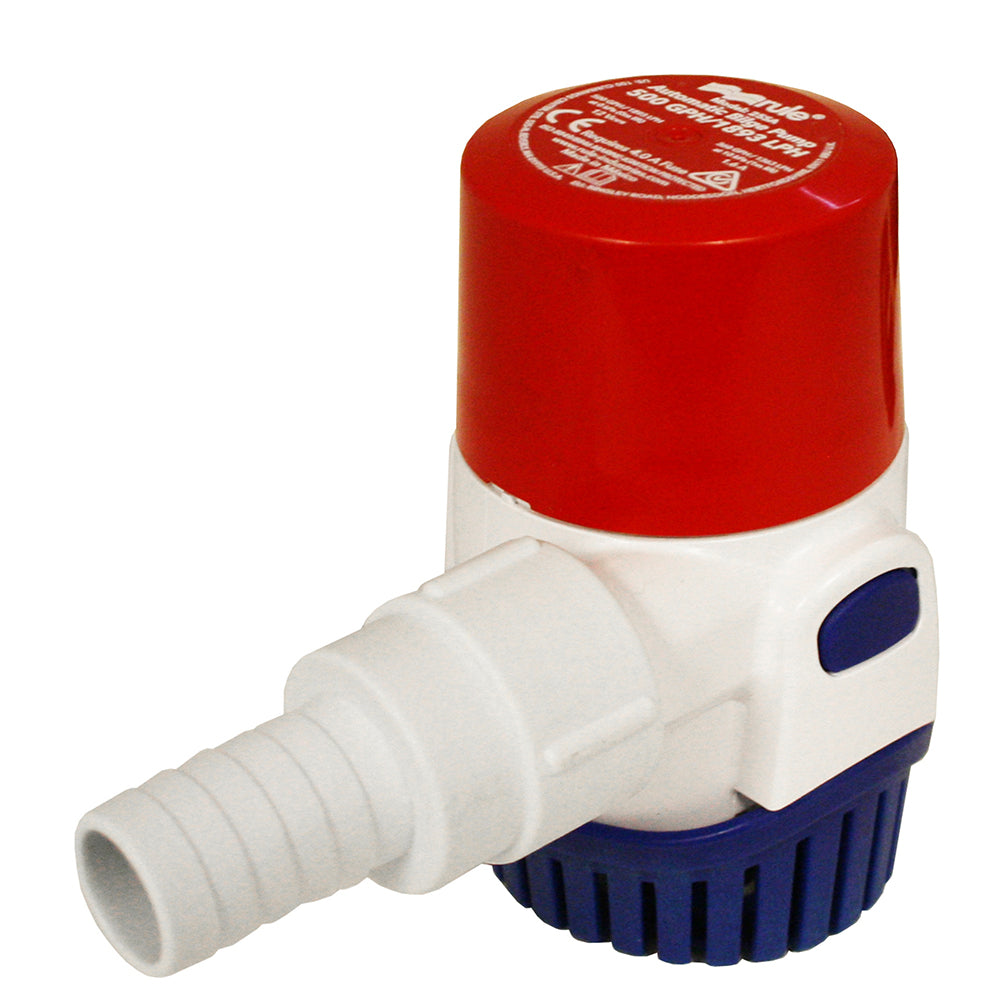 Rule 500GPH Electronic Sensing Bilge Pump - 12V - Lear Outdoors