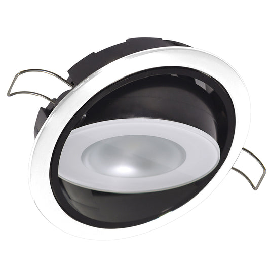 Lumitec Mirage Positionable Down Light - Spectrum RGBW Dimming - White Bezel - Lear Outdoors