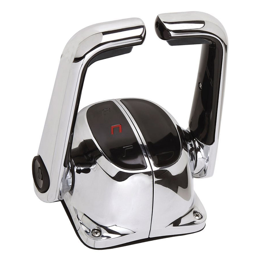 Uflex Twin Lever Top Mount Control w/Neutral Lock - No Trim Switch - Chrome - Lear Outdoors