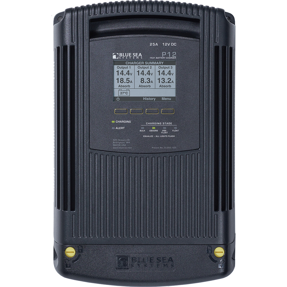 Blue Sea 7531 P12 Battery Charger - 12V DC 25A - Lear Outdoors