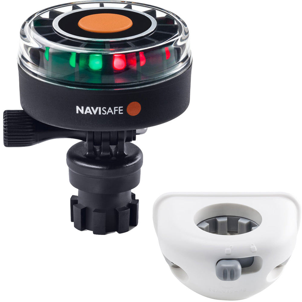 Navisafe Navilight 2NM Tricolor w/Navimount Base & Vertical Mount - White - Lear Outdoors