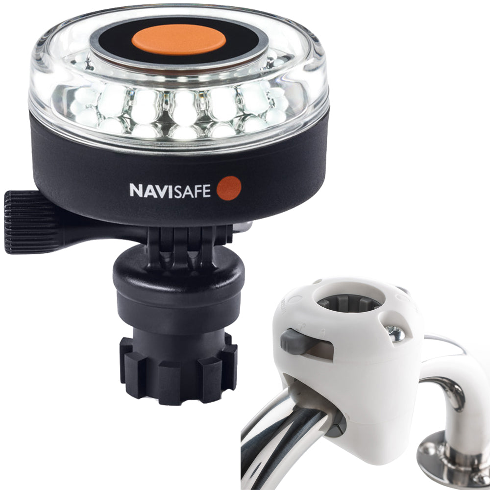 Navisafe Navilight 360° 2NM White w/Navimount Base & Rail Mount - White - Lear Outdoors