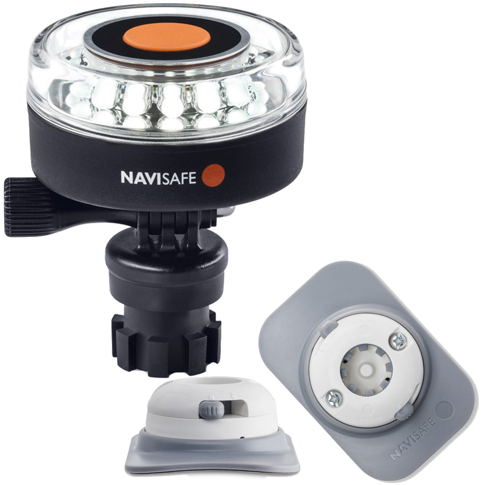 Navisafe Navilight 360° 2NM White w/Navimount Base & RIB Mount - White - Lear Outdoors