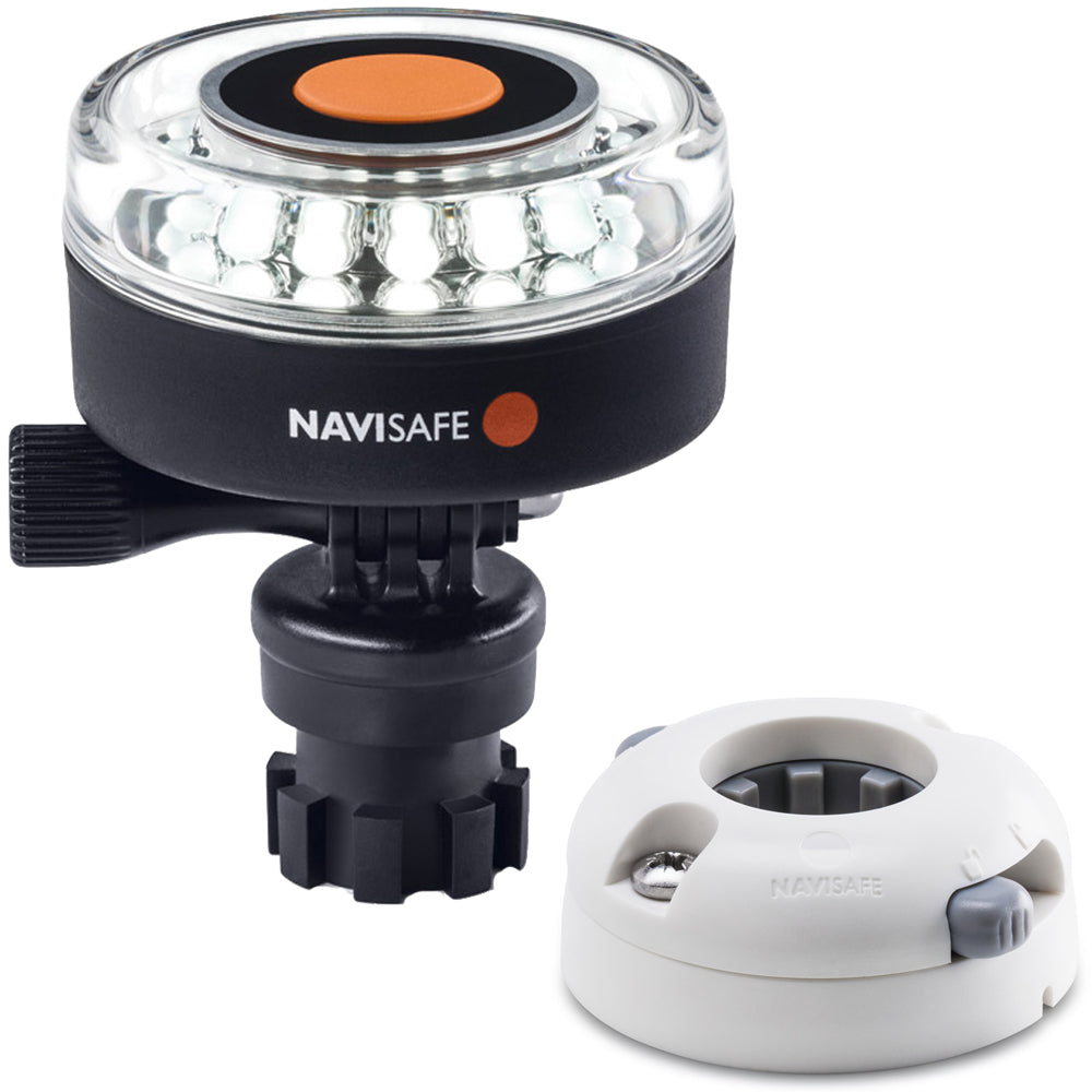 Navisafe Navilight 360° 2NM White w/Navimount Base & Horizontal Mount - White - Lear Outdoors