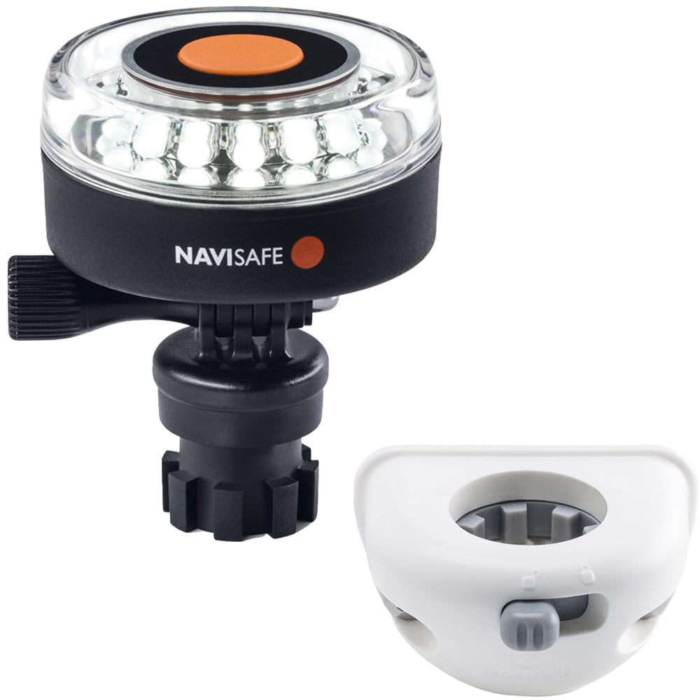 Navisafe Navilight 360° 2NM White w/Navimount Base & Vertical Mount - White - Lear Outdoors