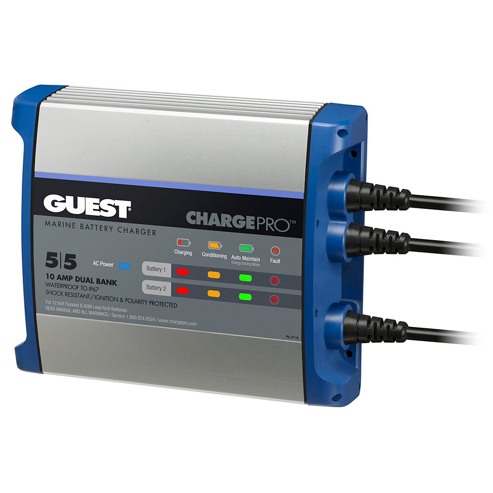 Guest On-Board Battery Charger 10A / 12V - 2 Bank - 120V Input - Lear Outdoors