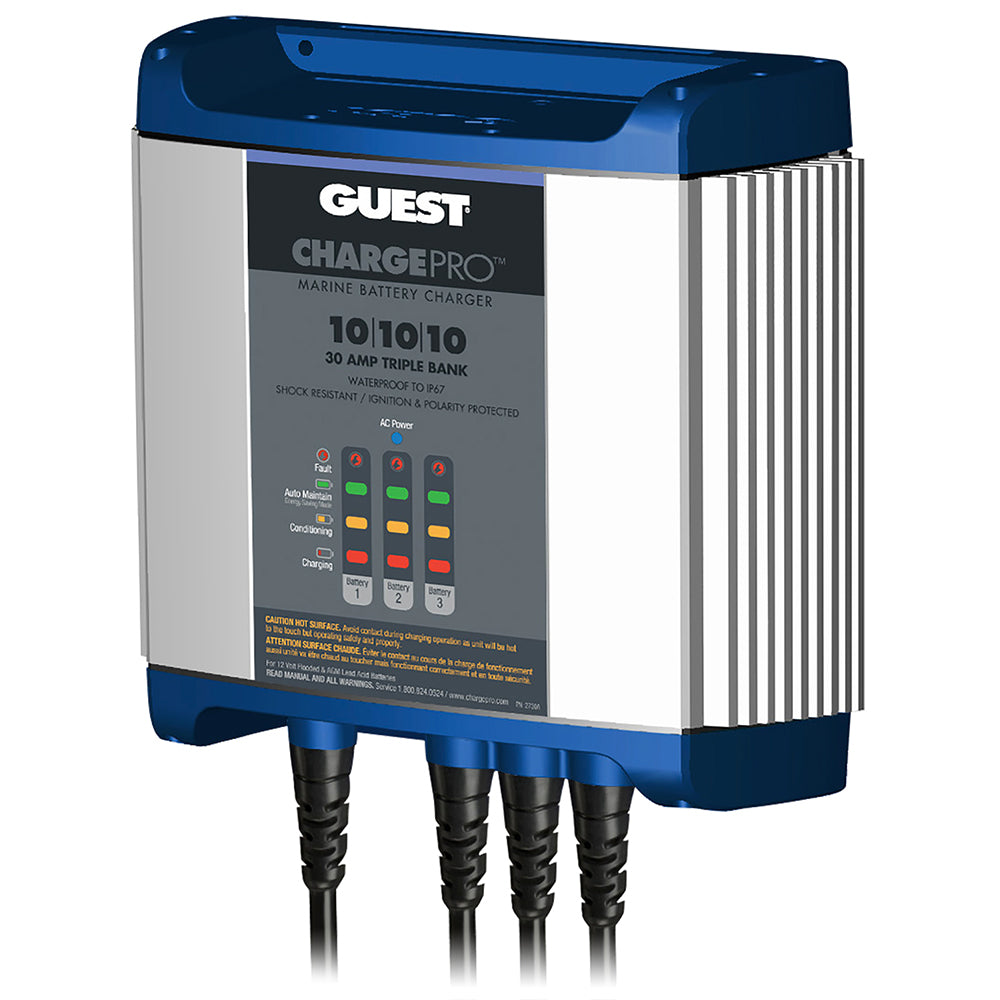 Guest On-Board Battery Charger 30A / 12V - 3 Bank - 120V Input - Lear Outdoors