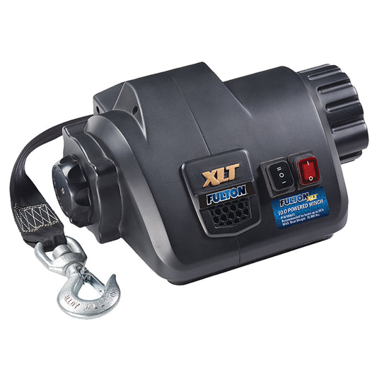 Fulton XLT 10.0 Powered Marine Winch w/Remote f/Boats up to 26' - Lear Outdoors