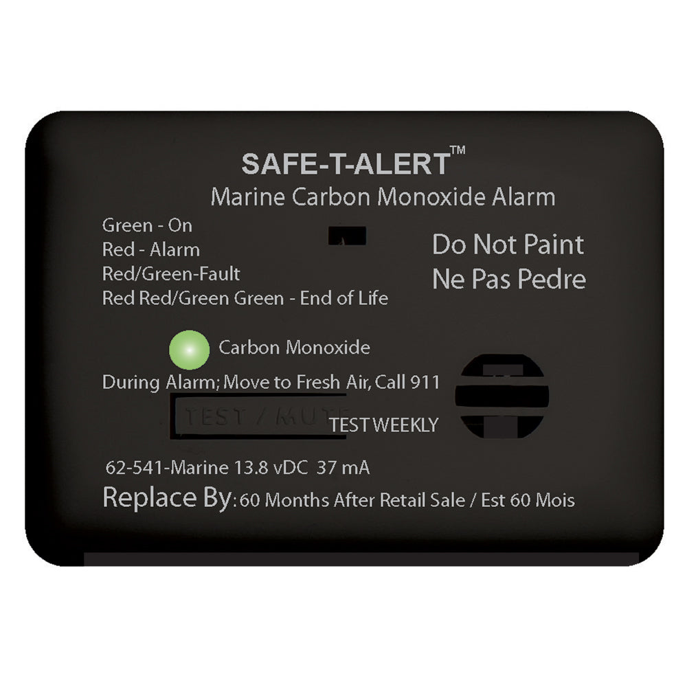 Safe-T-Alert 62 Series Carbon Monoxide Alarm - 12V - 62-541-Marine - Surface Mount - Black - Lear Outdoors