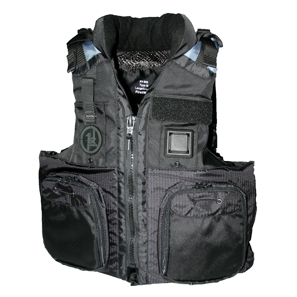 First Watch AV-800 Four Pocket Flotation Vest - Black - Small to Medium - Lear Outdoors