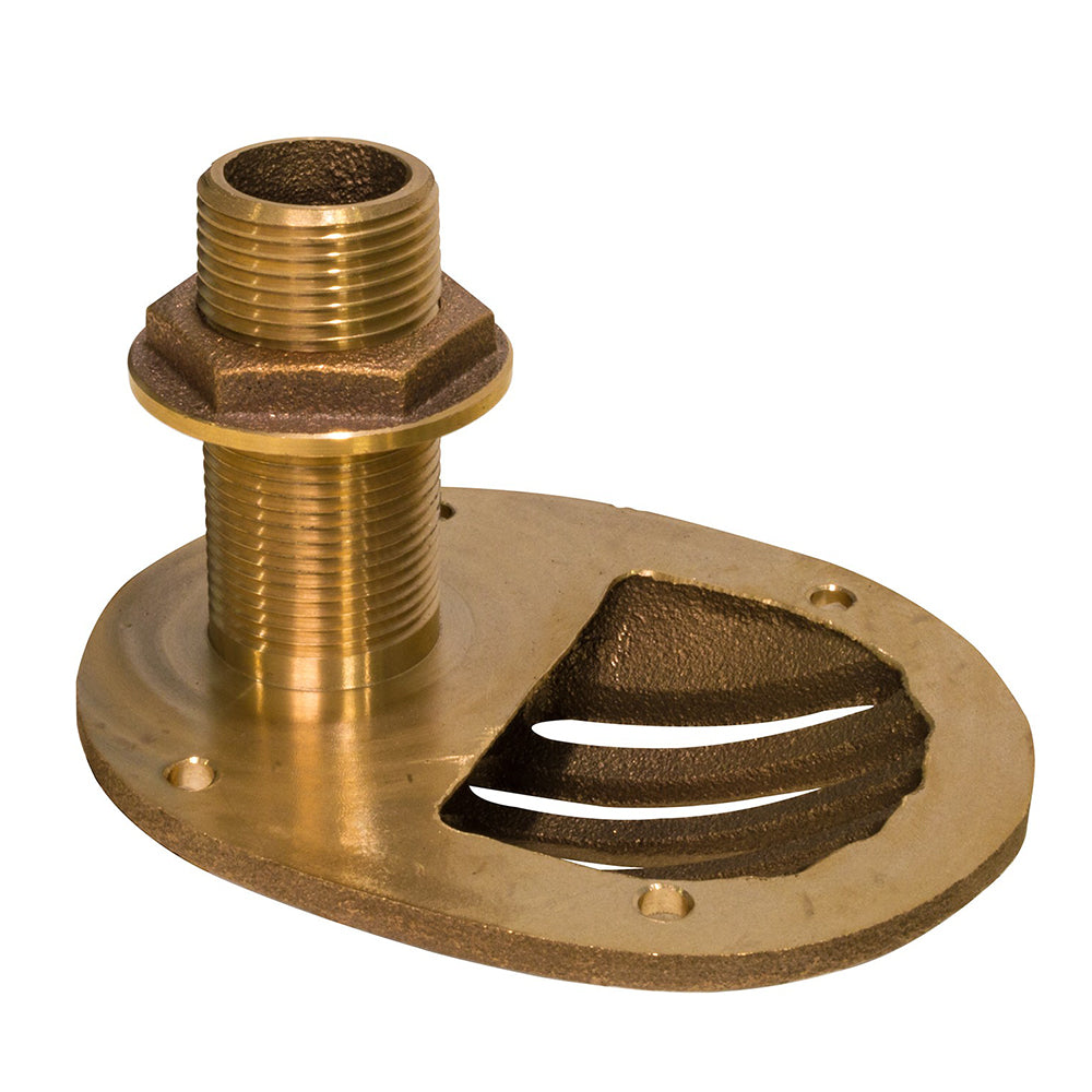 GROCO 2-1/2" Bronze Combo Scoop Thru-Hull w/Nut