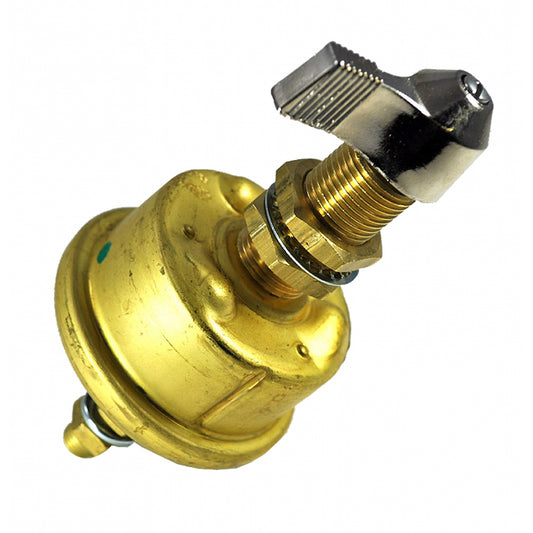 Cole Hersee Single Pole Brass Battery Switch w/Faceplate 175 Amp Continuous 800 Amp Intermittent - Lear Outdoors