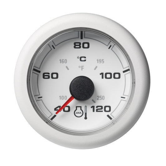 Veratron 52MM (2-1/16") OceanLink Coolant Temperature Gauge - 120°C/250°F - White Dial & Bezel