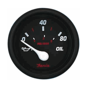 Faria Professional Red 2" Oil Pressure Gauge