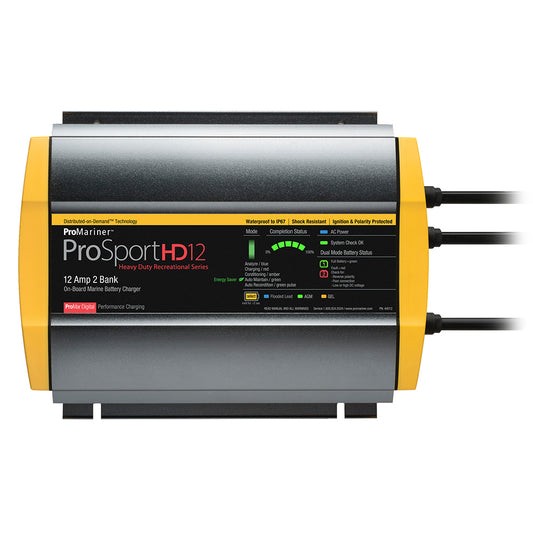 ProMariner ProSportHD 12 Gen 4 - 12 Amp - 2 Bank Battery Charger - Lear Outdoors