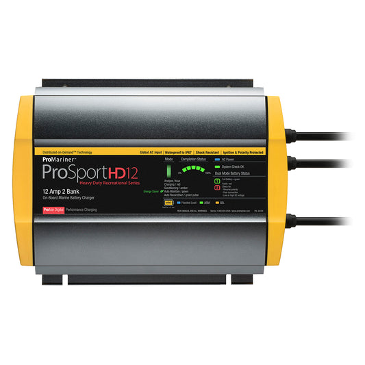 ProMariner ProSportHD 12 Global Gen 4 - 12 Amp - 2 Bank Battery Charger - Lear Outdoors