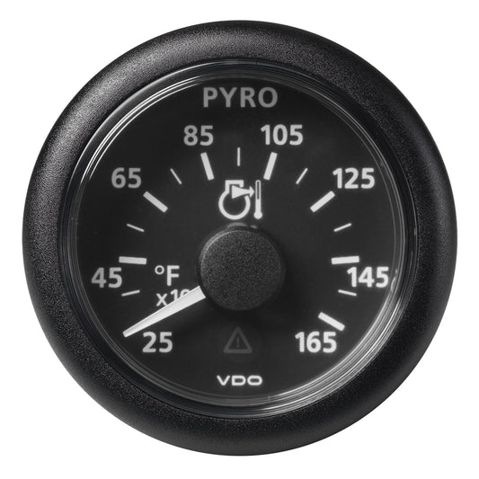 Veratron 52 MM (2-1/16") ViewLine Pyrometer - 250° to 1650°F - Black Dial & Bezel