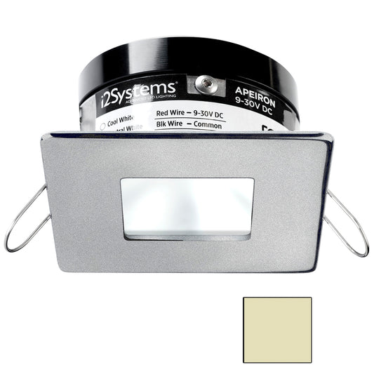 i2Systems Apeiron PRO A503 - 3W Spring Mount Light - Square/Square - Warm White - Brushed Nickel Finish - Lear Outdoors